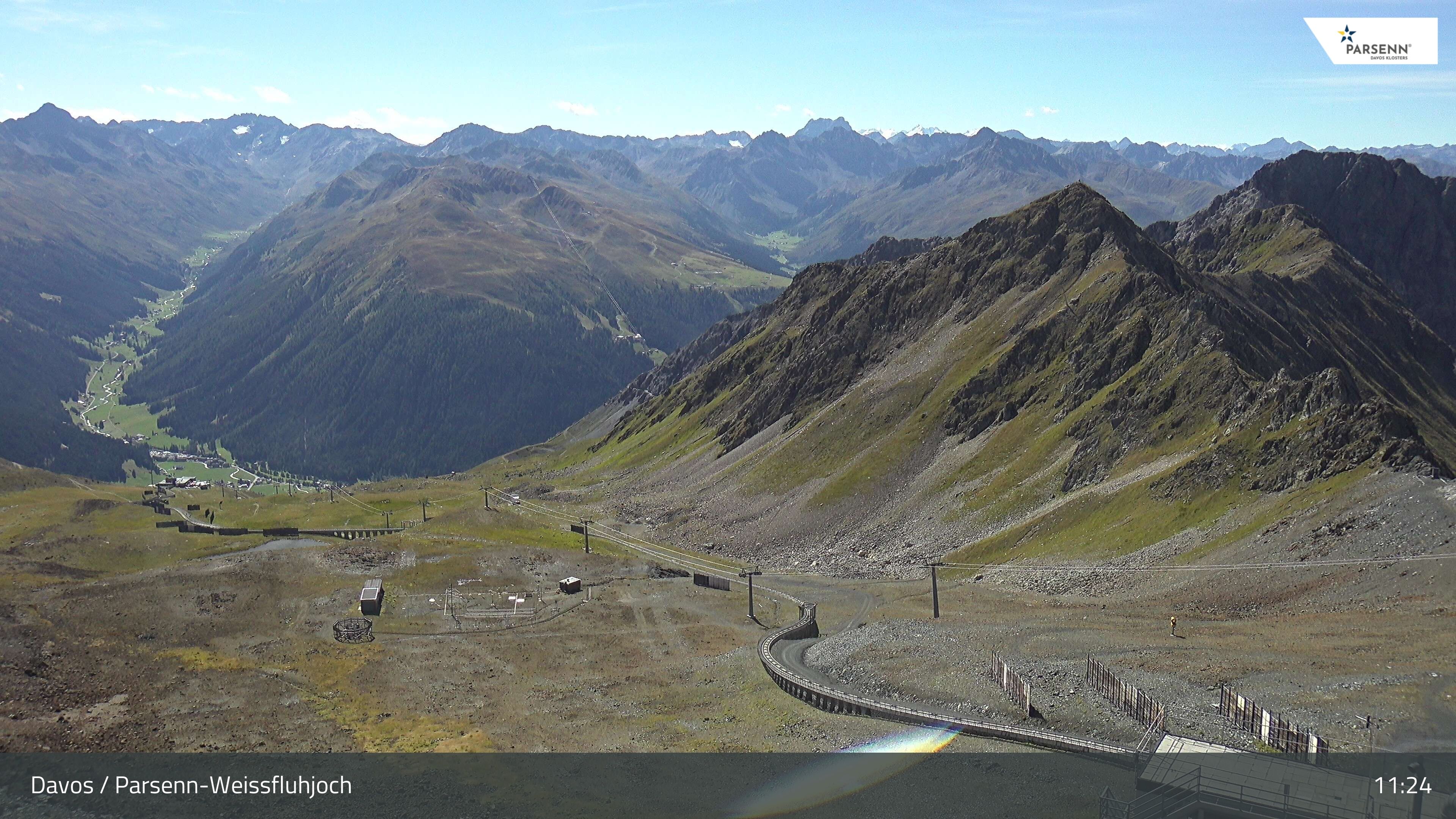 Davos: Dorf - Weissfluhjoch, Blick Dorftäli