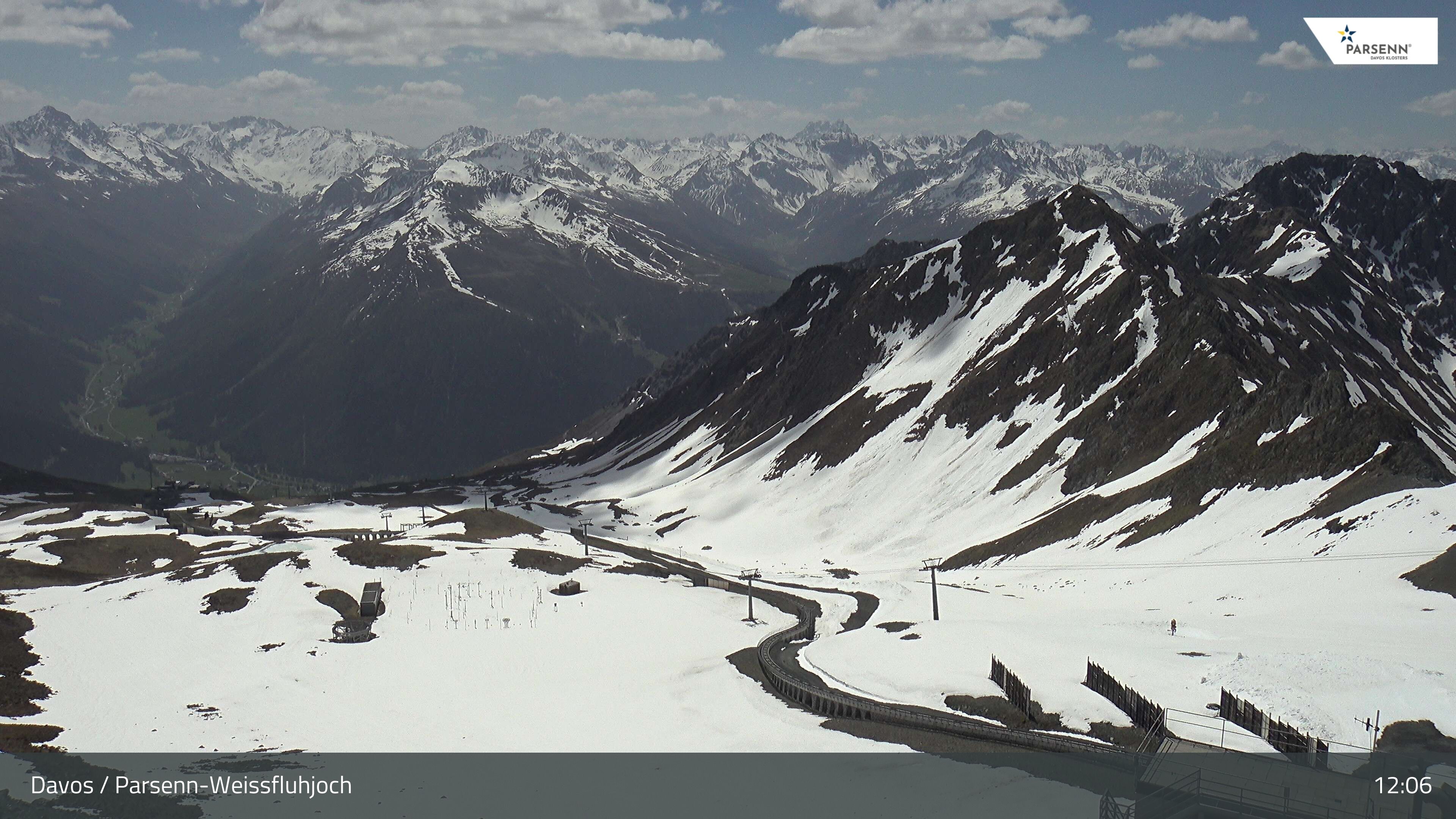 Davos: Dorf - Weissfluhjoch, Blick Dorftäli