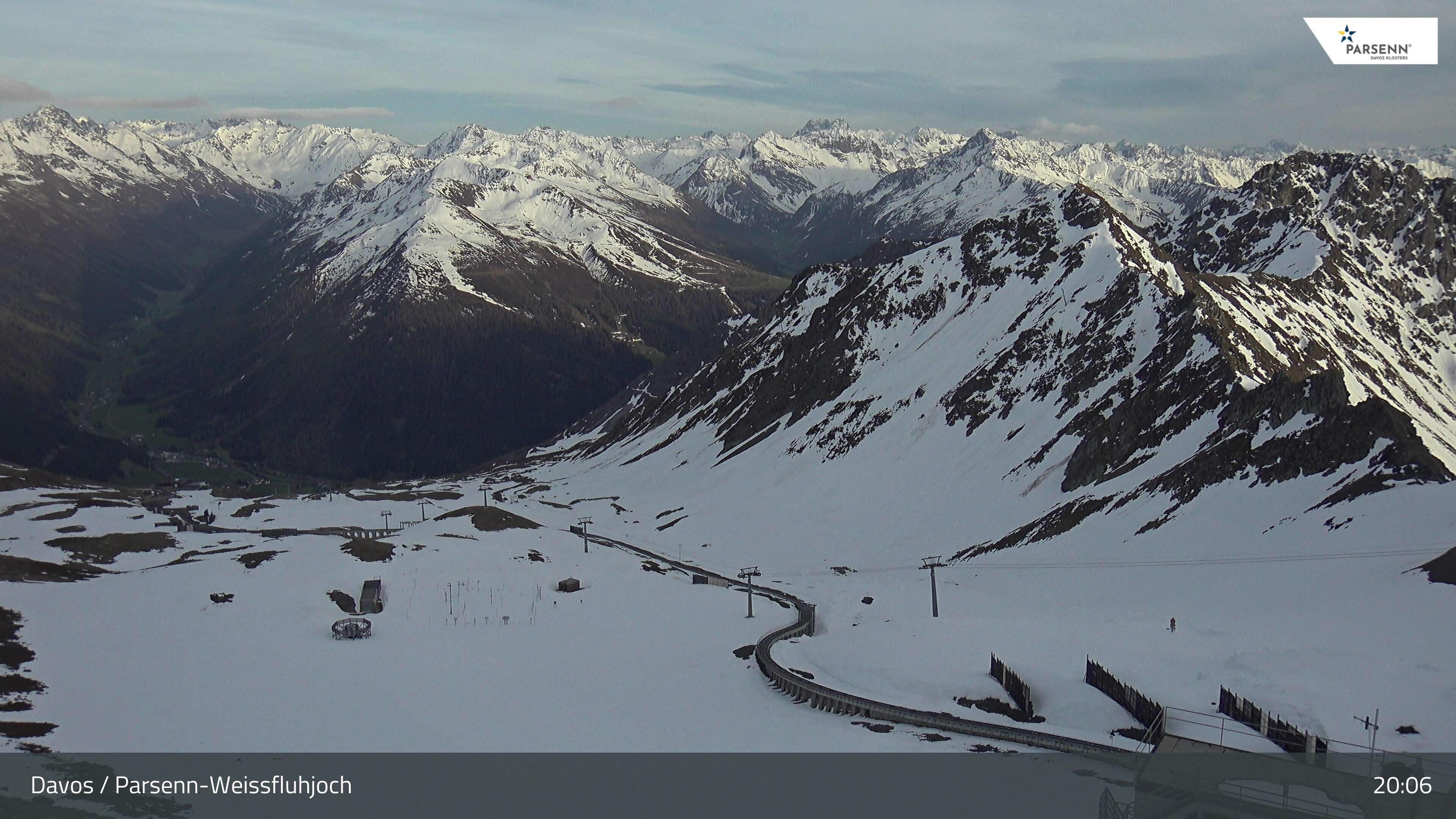 Davos: Dorf - Weissfluhjoch, Blick Dorftäli