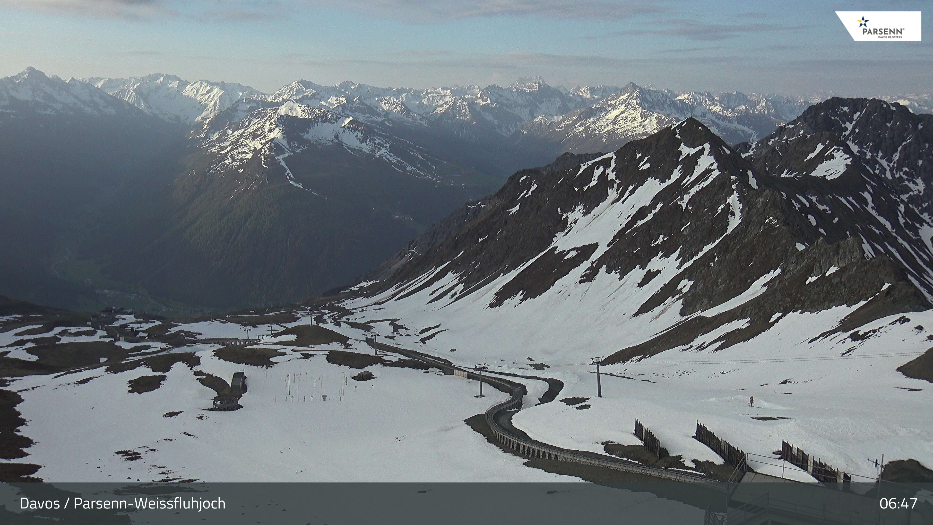 Davos: Dorf - Weissfluhjoch, Blick Dorftäli