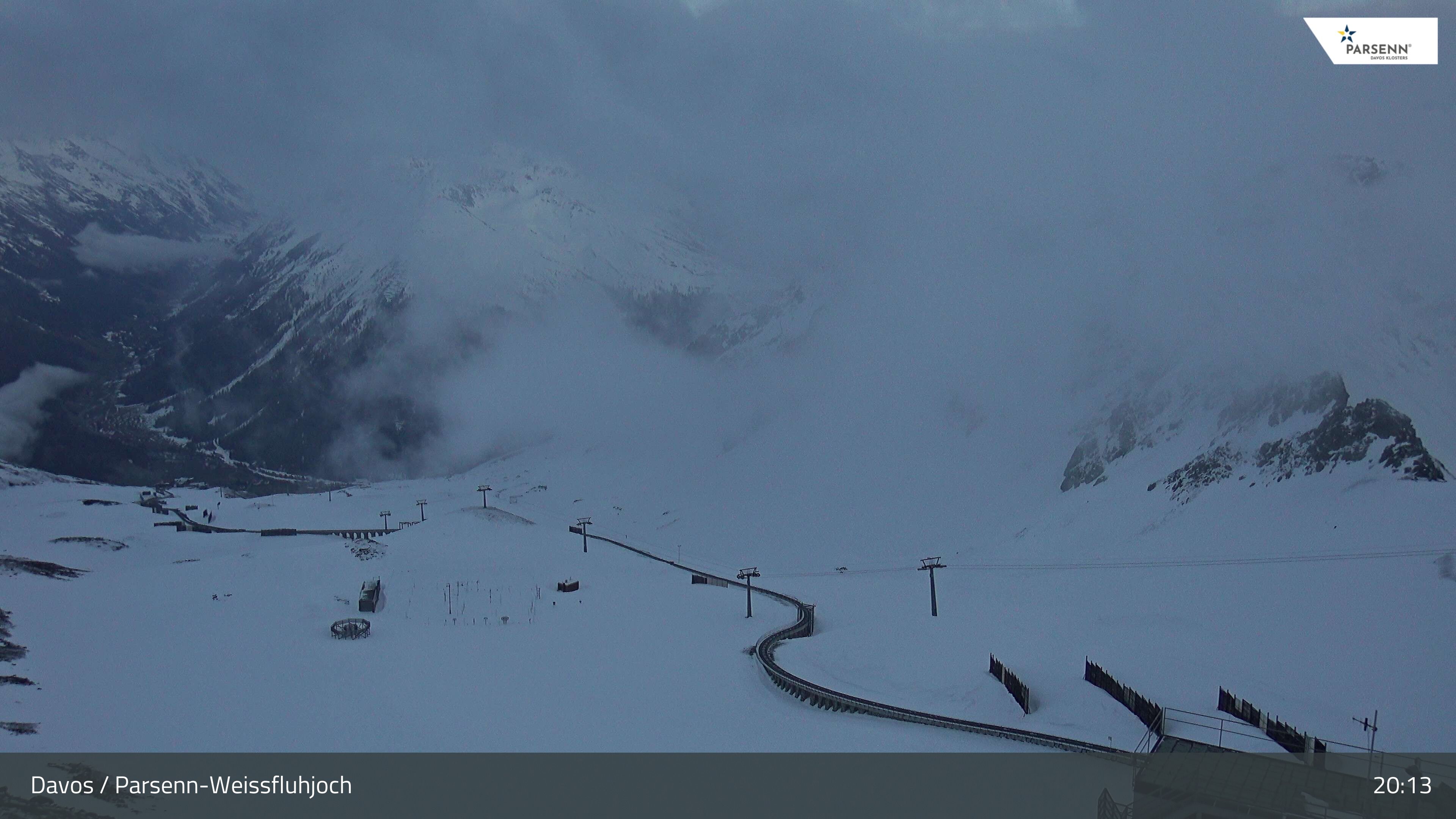 Davos: Dorf - Weissfluhjoch, Blick Dorftäli