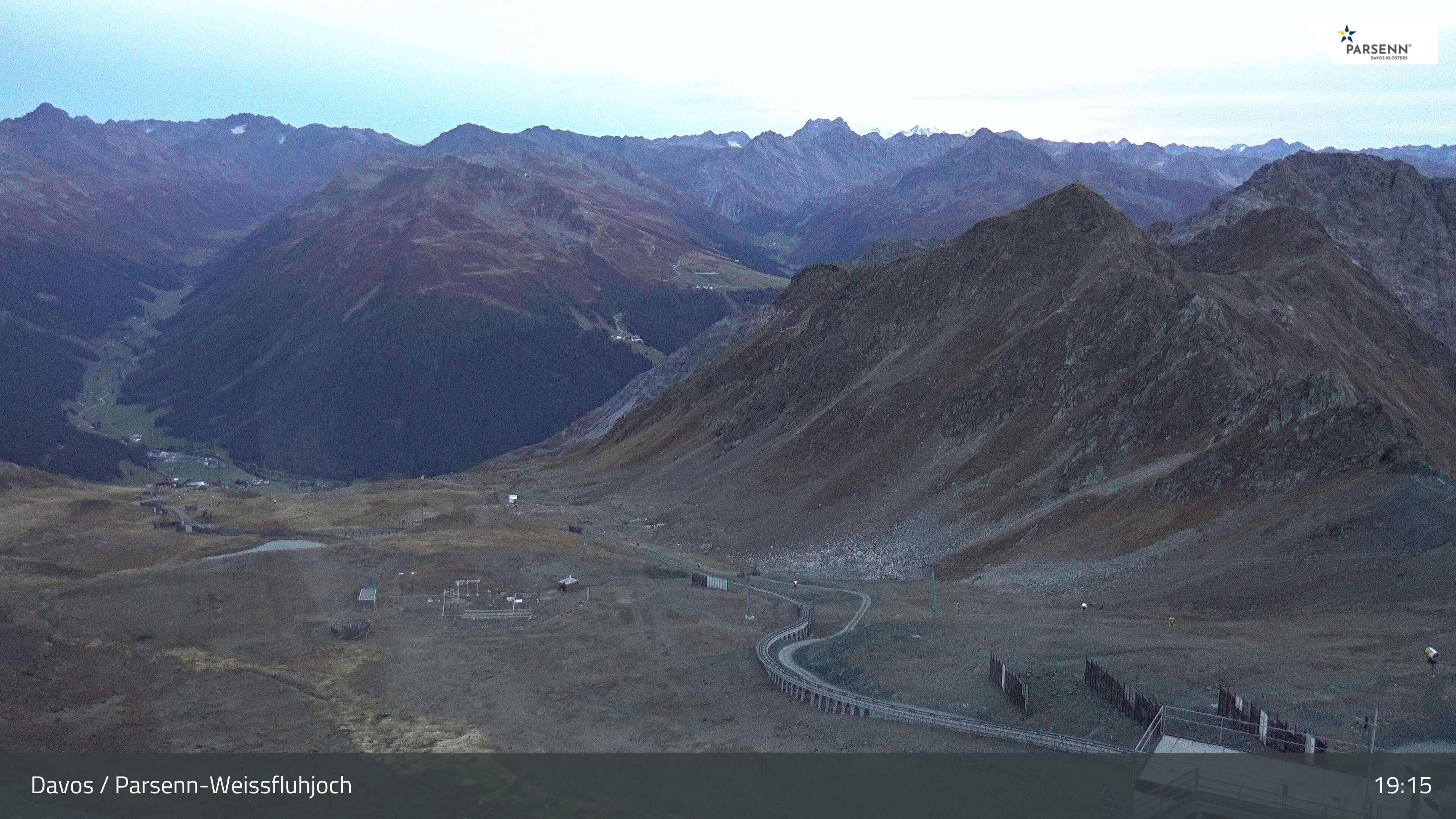 Davos: Dorf - Weissfluhjoch, Blick Dorftäli