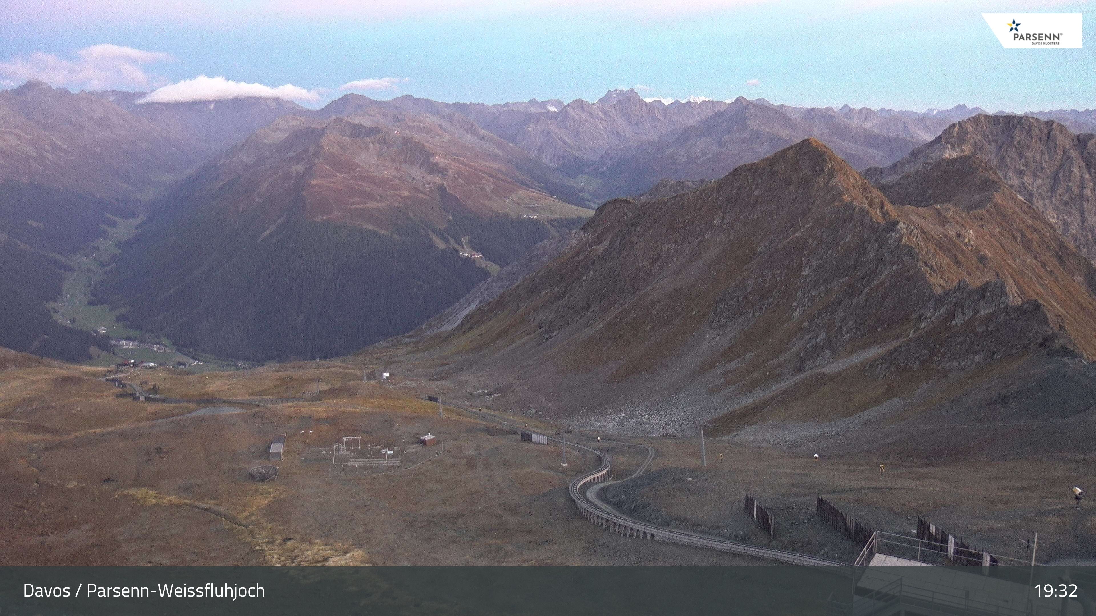 Davos: Dorf - Weissfluhjoch, Blick Dorftäli
