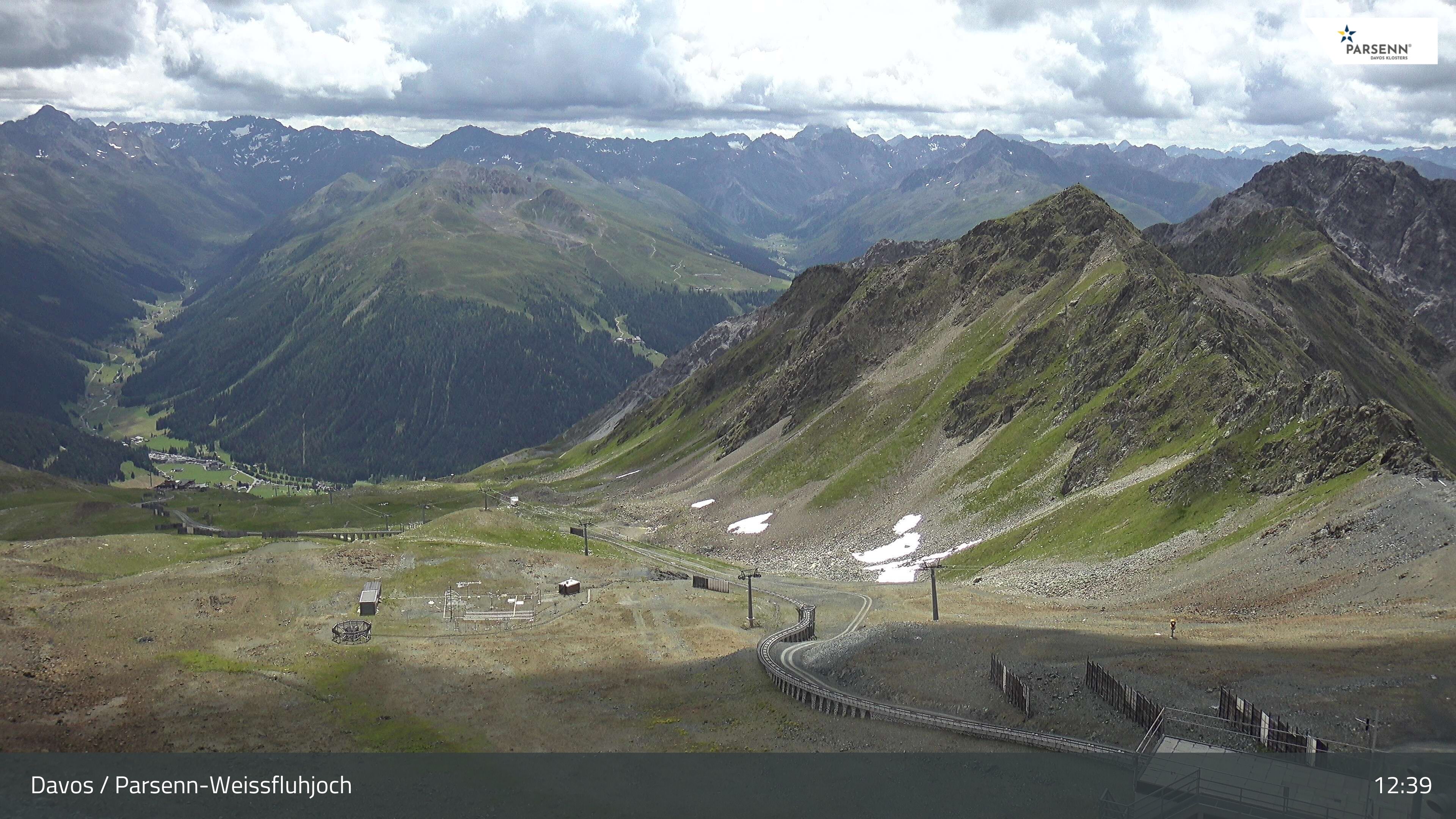Davos: Dorf - Weissfluhjoch, Blick Dorftäli
