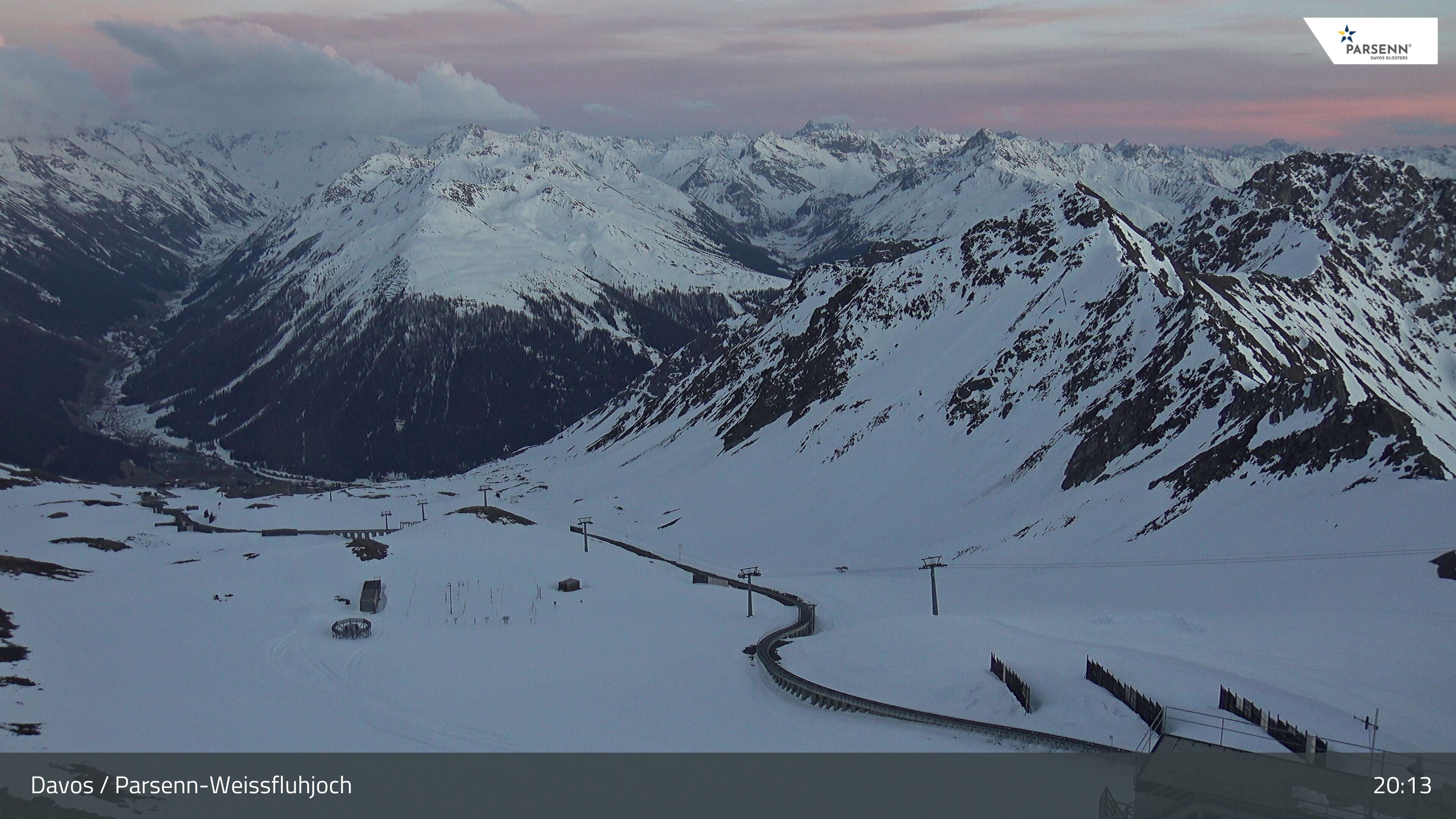 Davos: Dorf - Weissfluhjoch, Blick Dorftäli