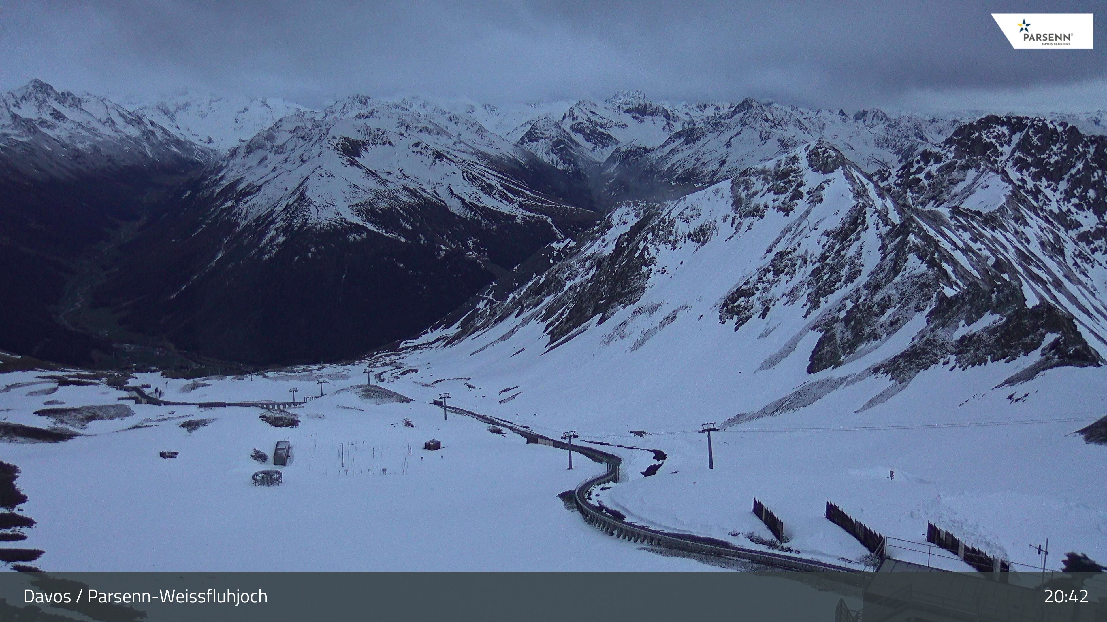 Davos: Dorf - Weissfluhjoch, Blick Dorftäli