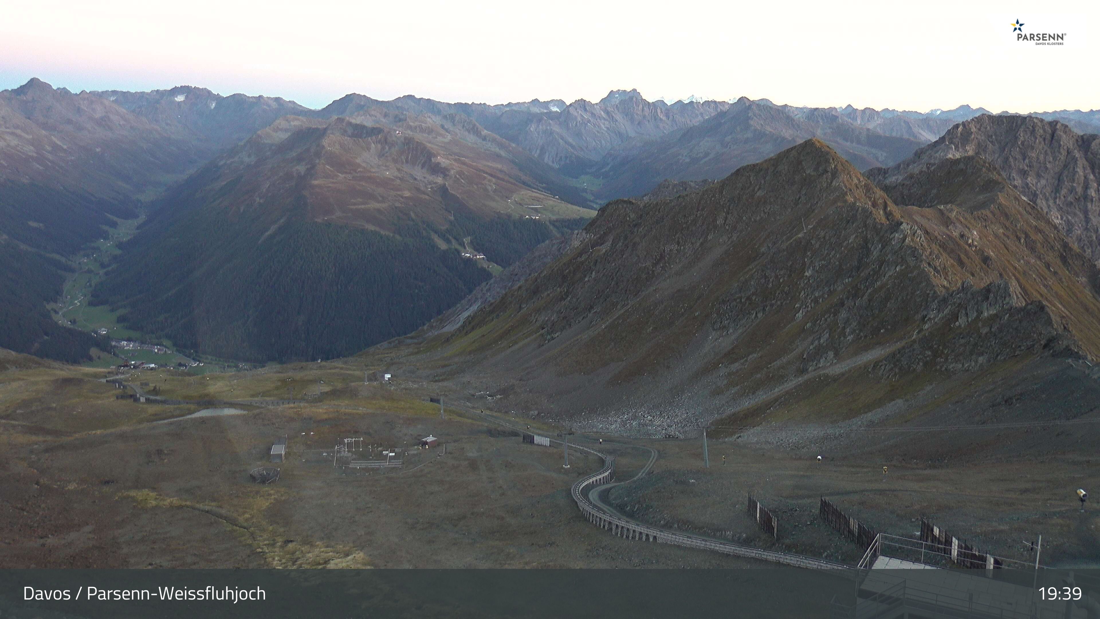 Davos: Dorf - Weissfluhjoch, Blick Dorftäli