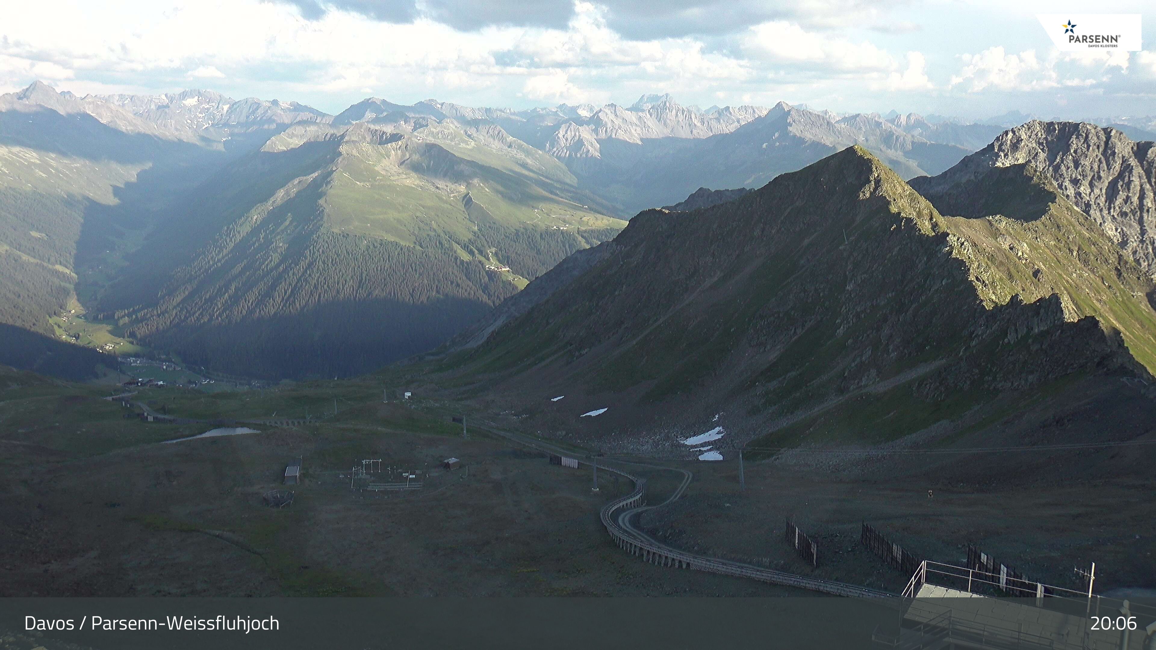 Davos: Dorf - Weissfluhjoch, Blick Dorftäli