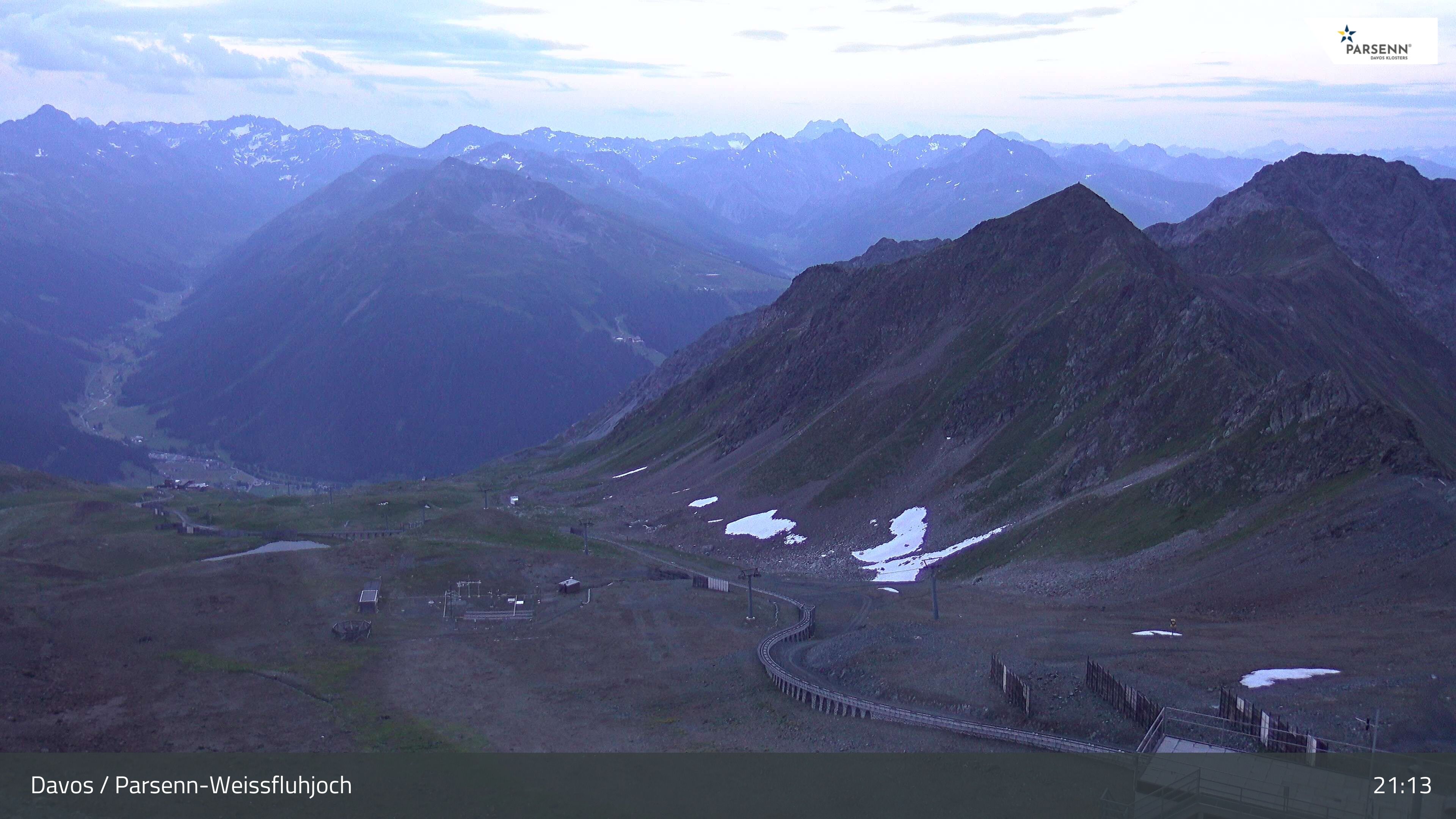Davos: Dorf - Weissfluhjoch, Blick Dorftäli