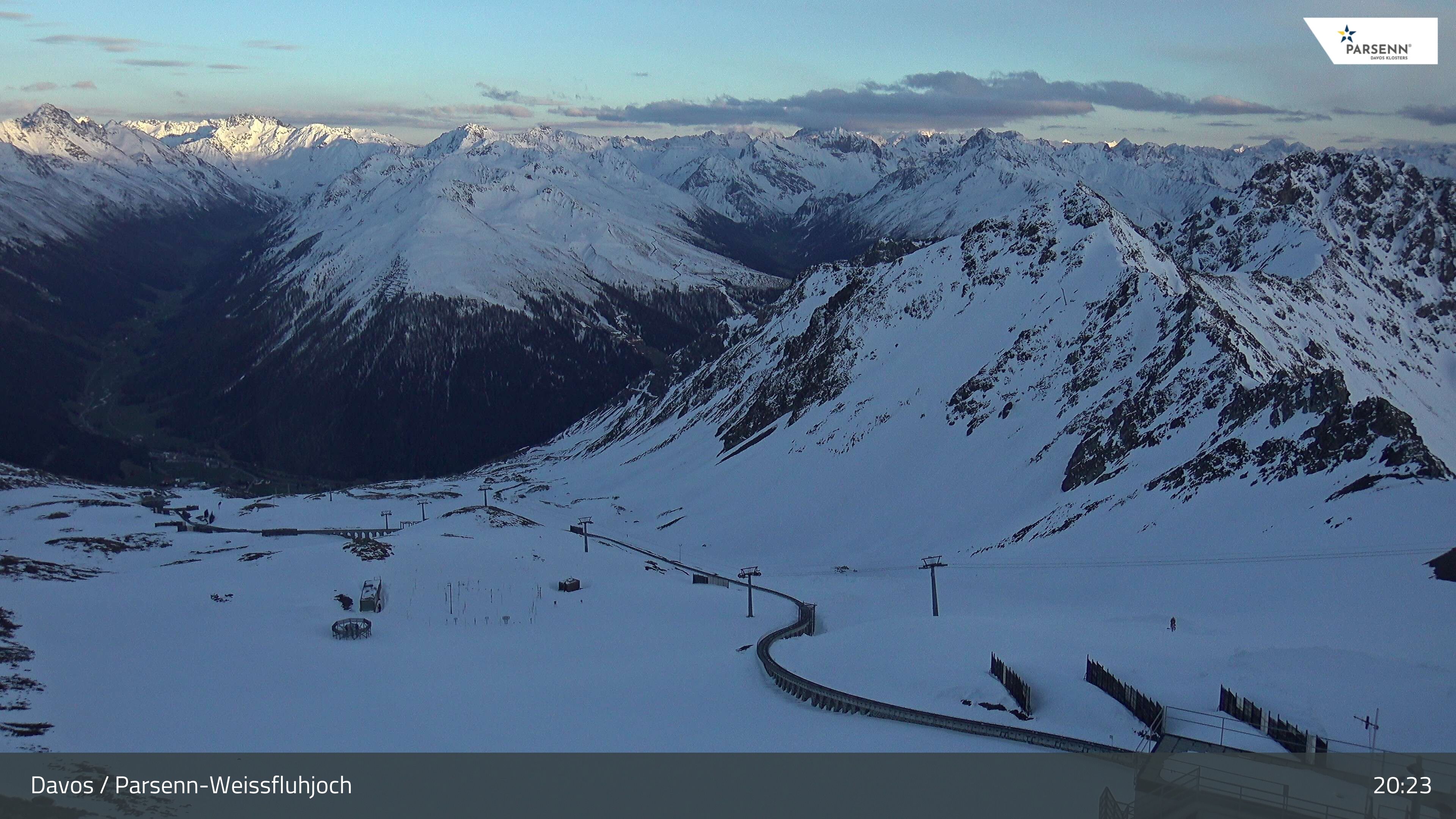 Davos: Dorf - Weissfluhjoch, Blick Dorftäli