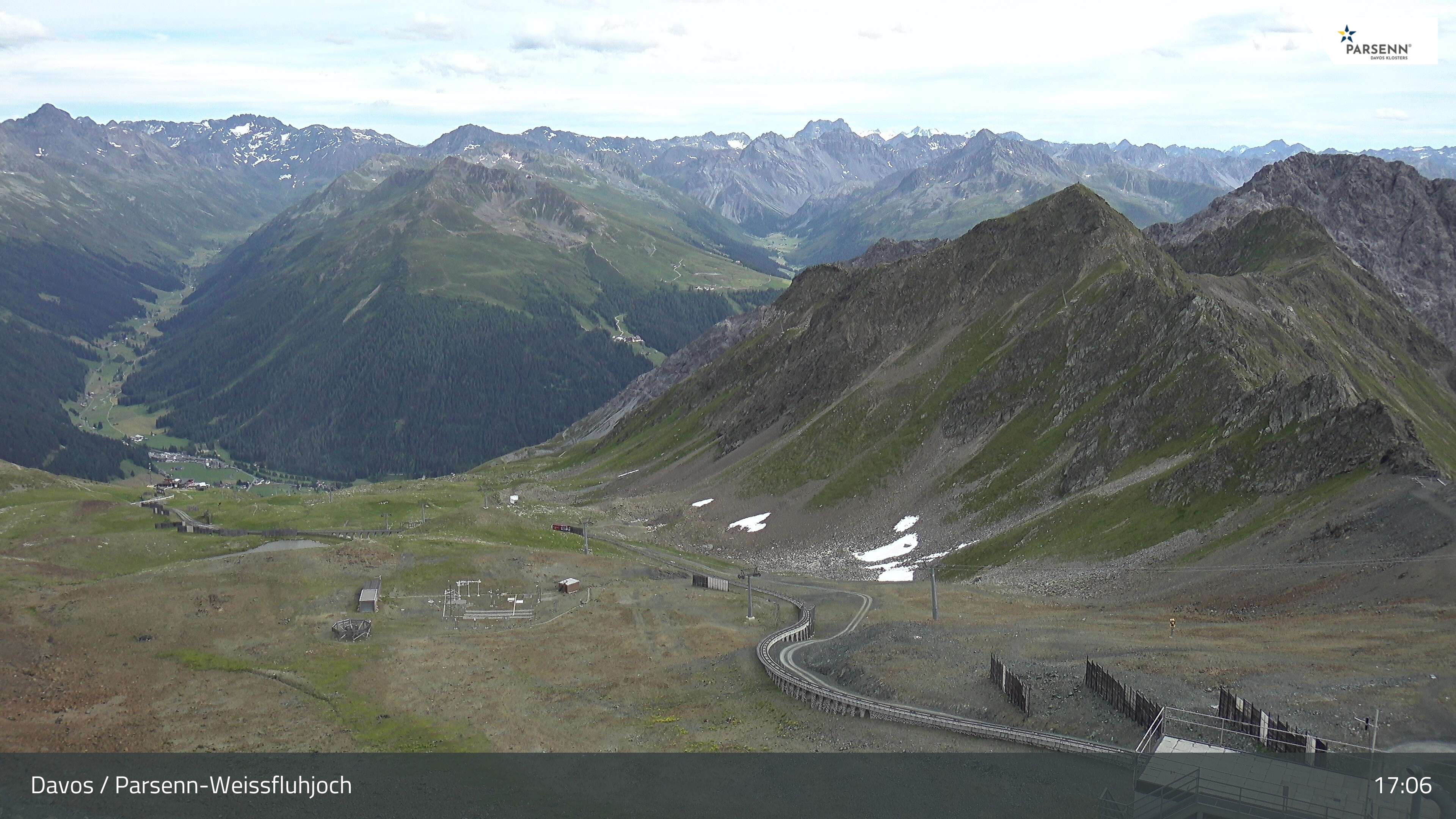 Davos: Dorf - Weissfluhjoch, Blick Dorftäli