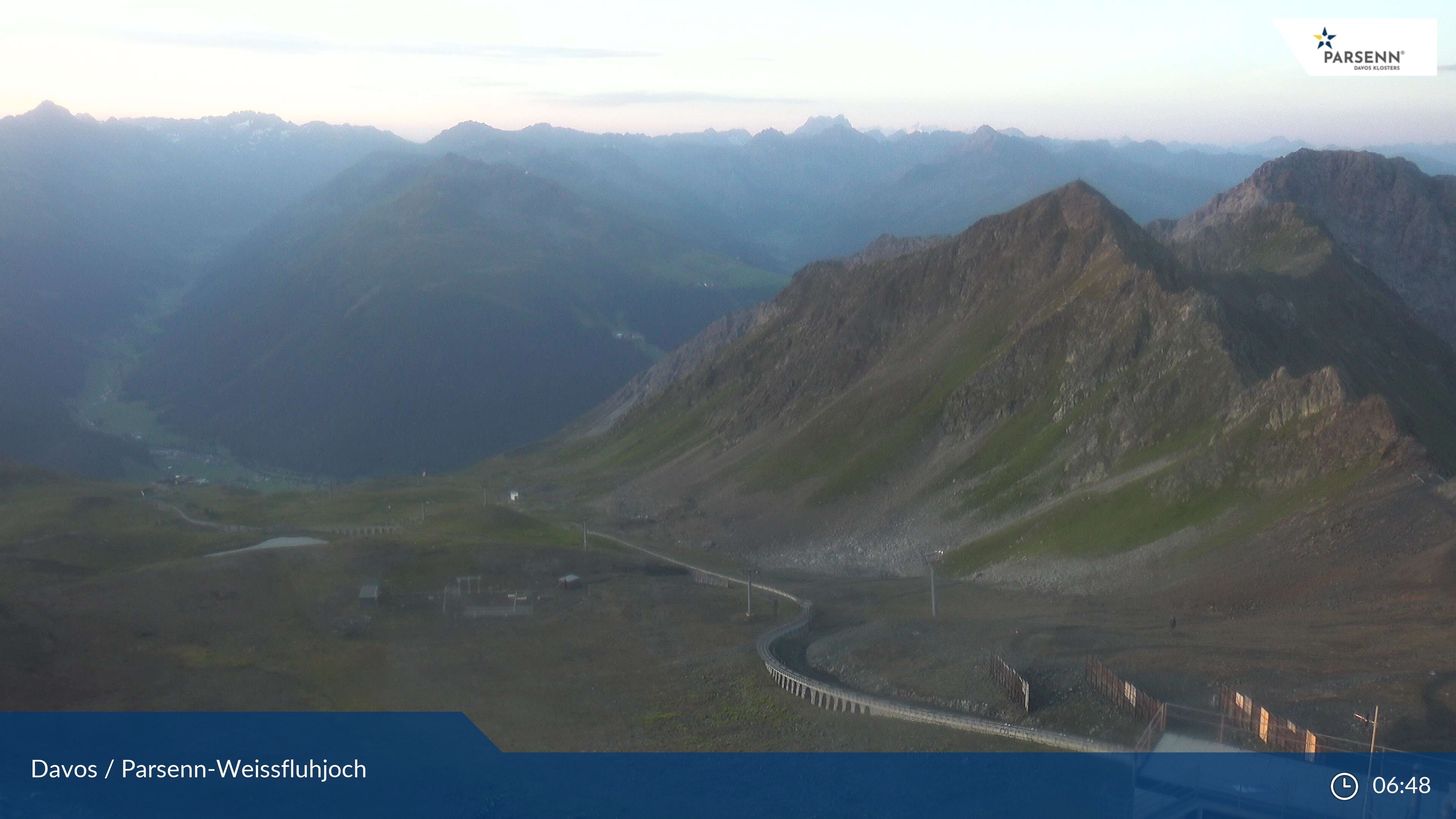 Davos: Dorf - Weissfluhjoch, Blick Dorftäli