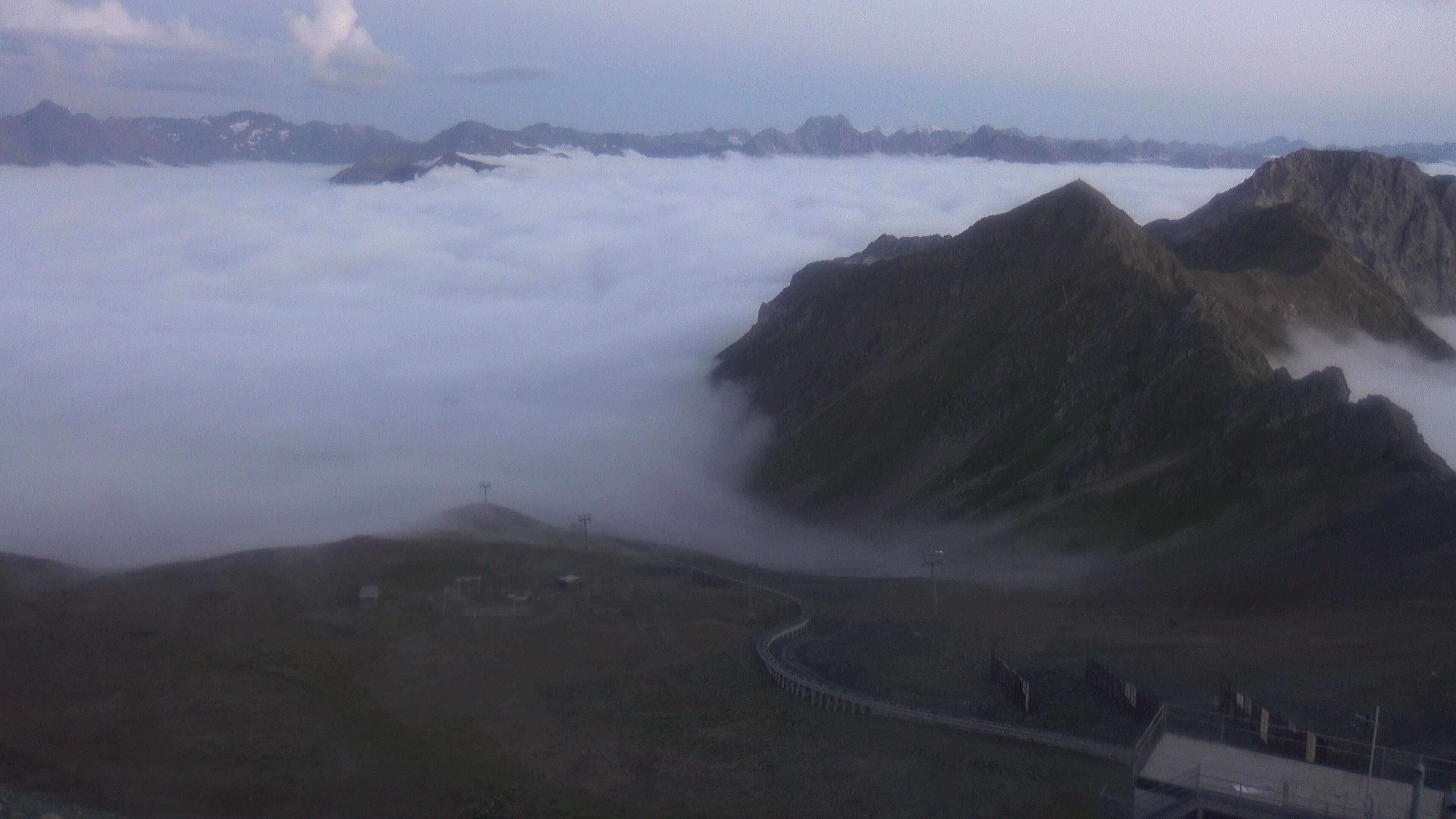 Davos: Dorf - Weissfluhjoch, Blick Dorftäli