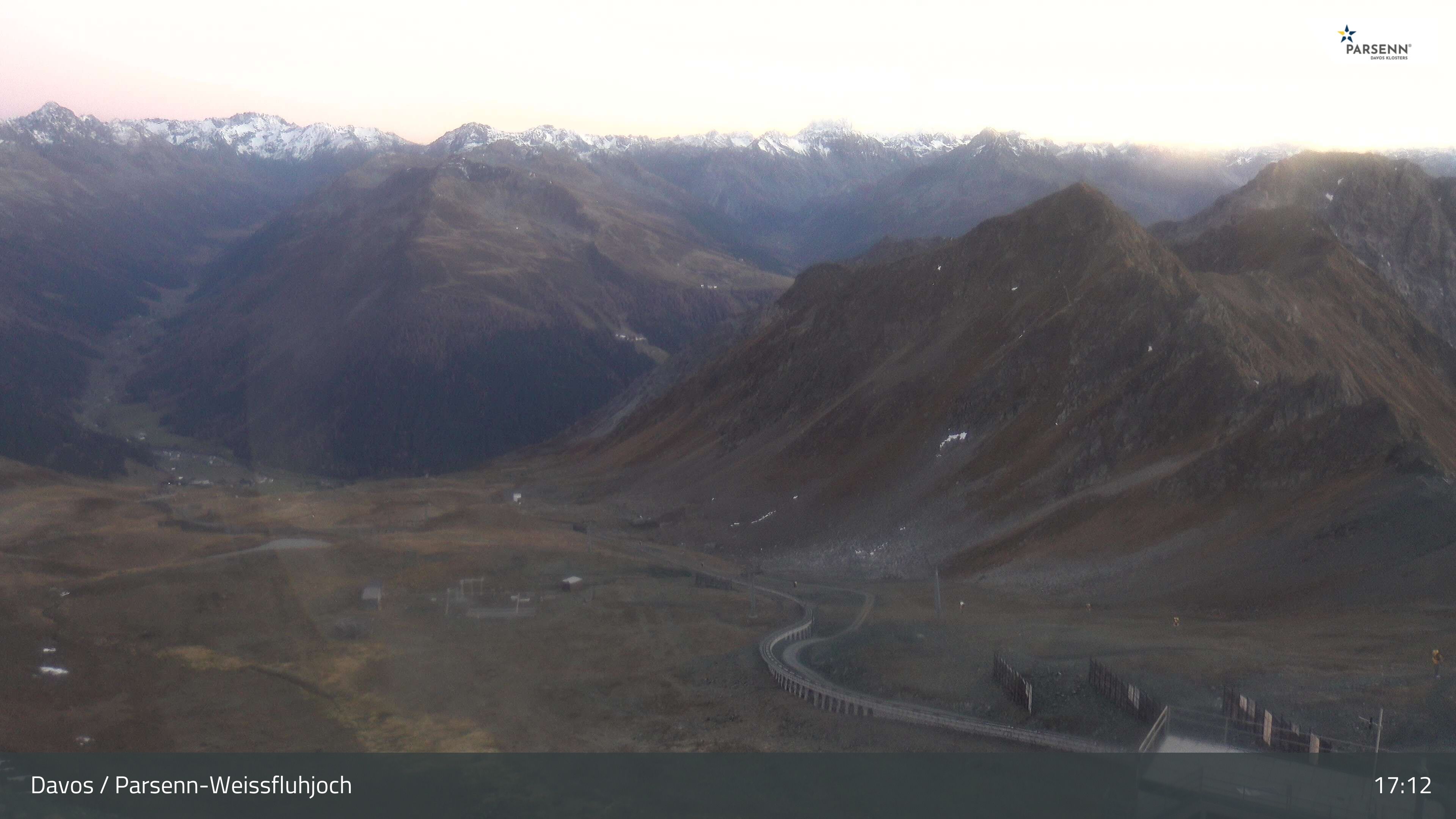 Davos: Dorf - Weissfluhjoch, Blick Dorftäli