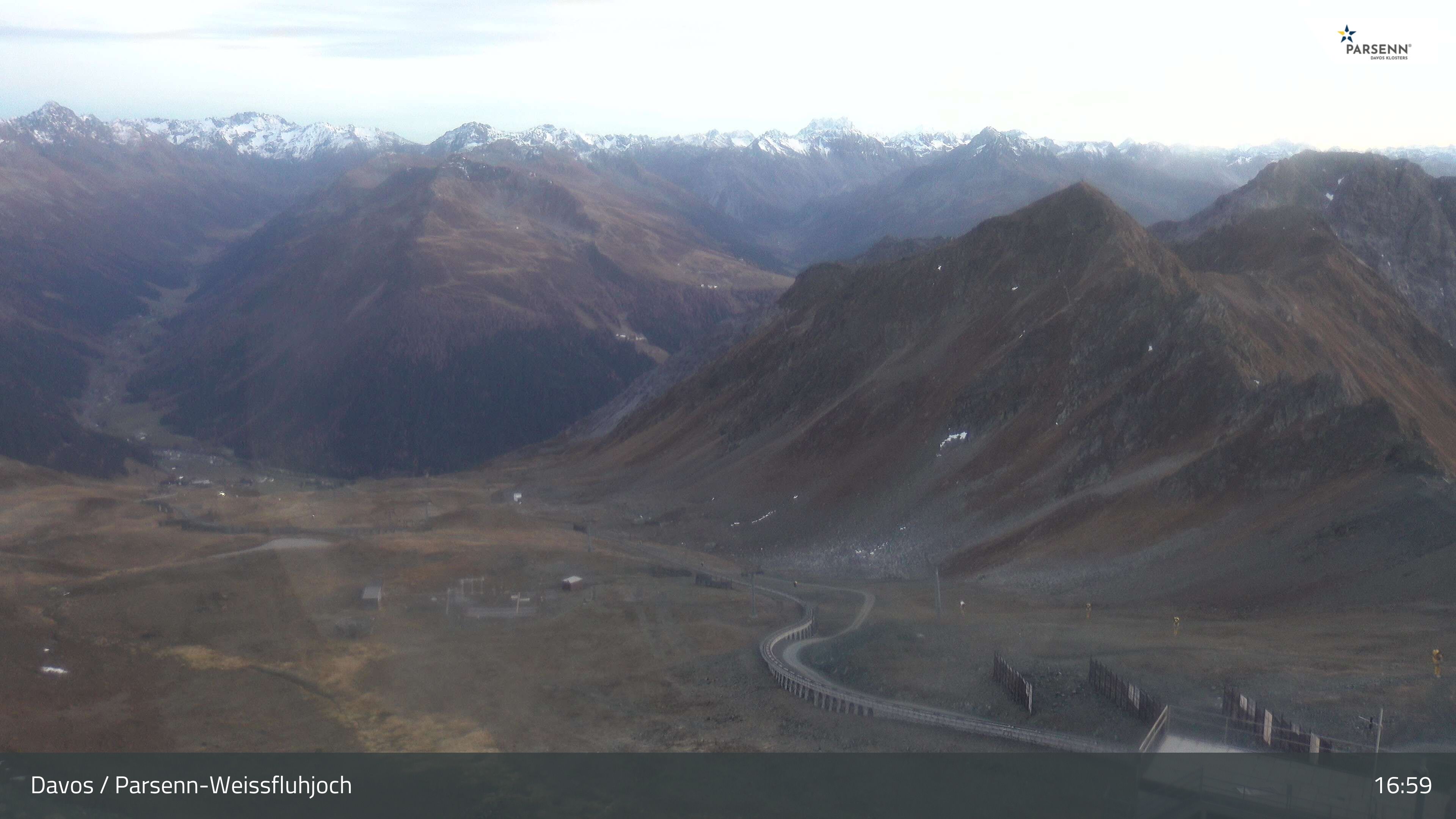 Davos: Dorf - Weissfluhjoch, Blick Dorftäli