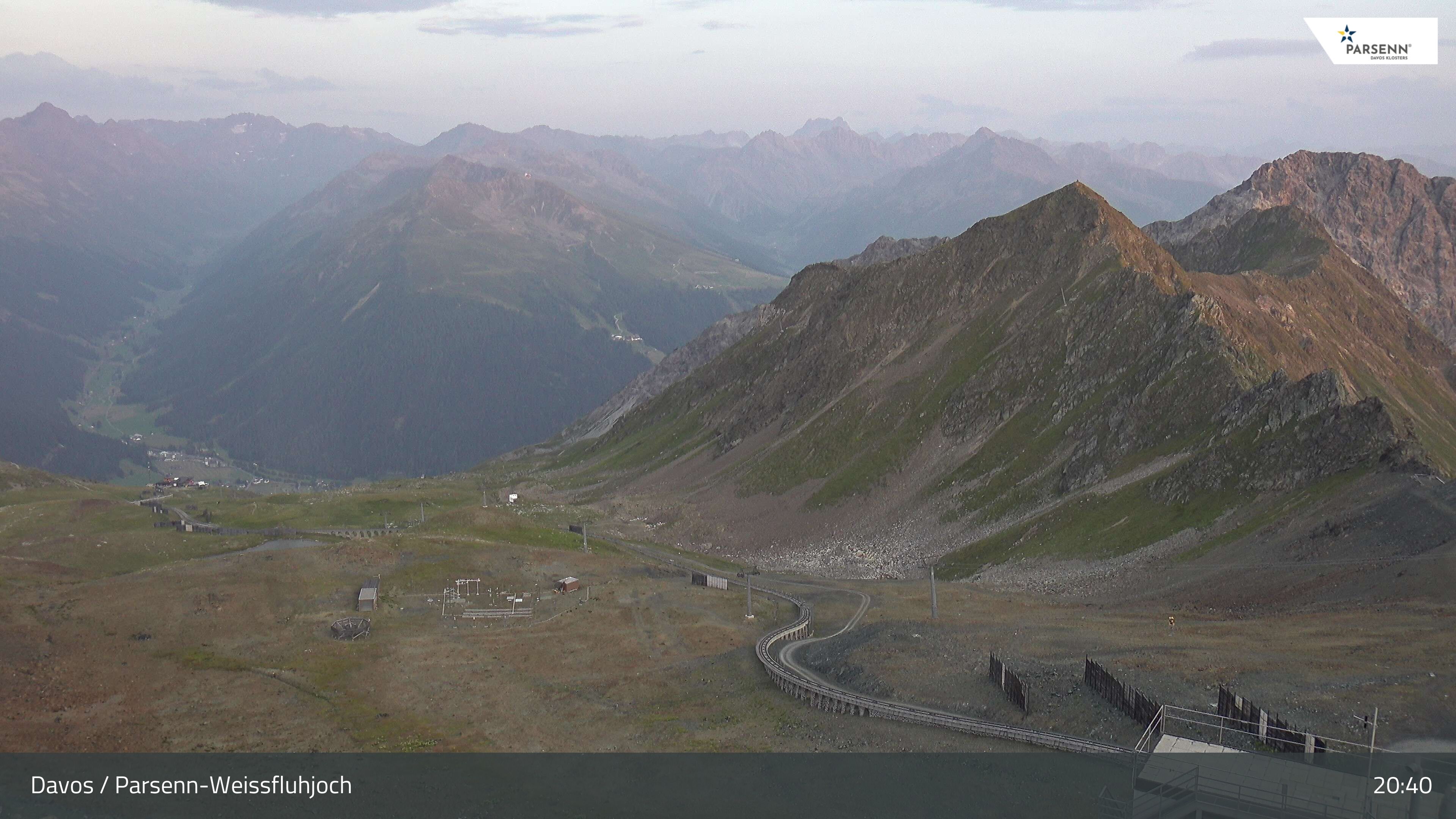 Davos: Dorf - Weissfluhjoch, Blick Dorftäli