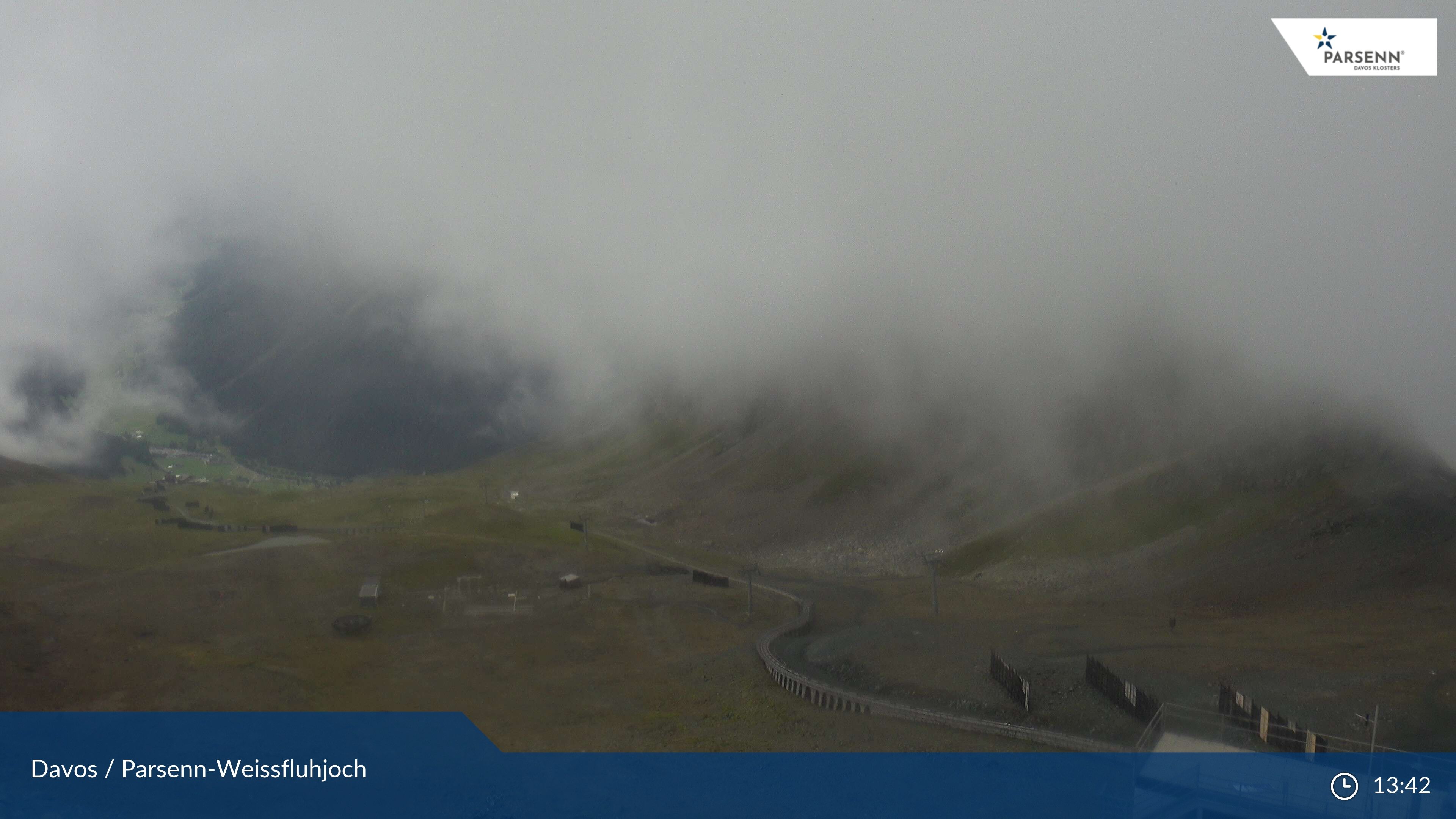 Davos: Dorf - Weissfluhjoch, Blick Dorftäli