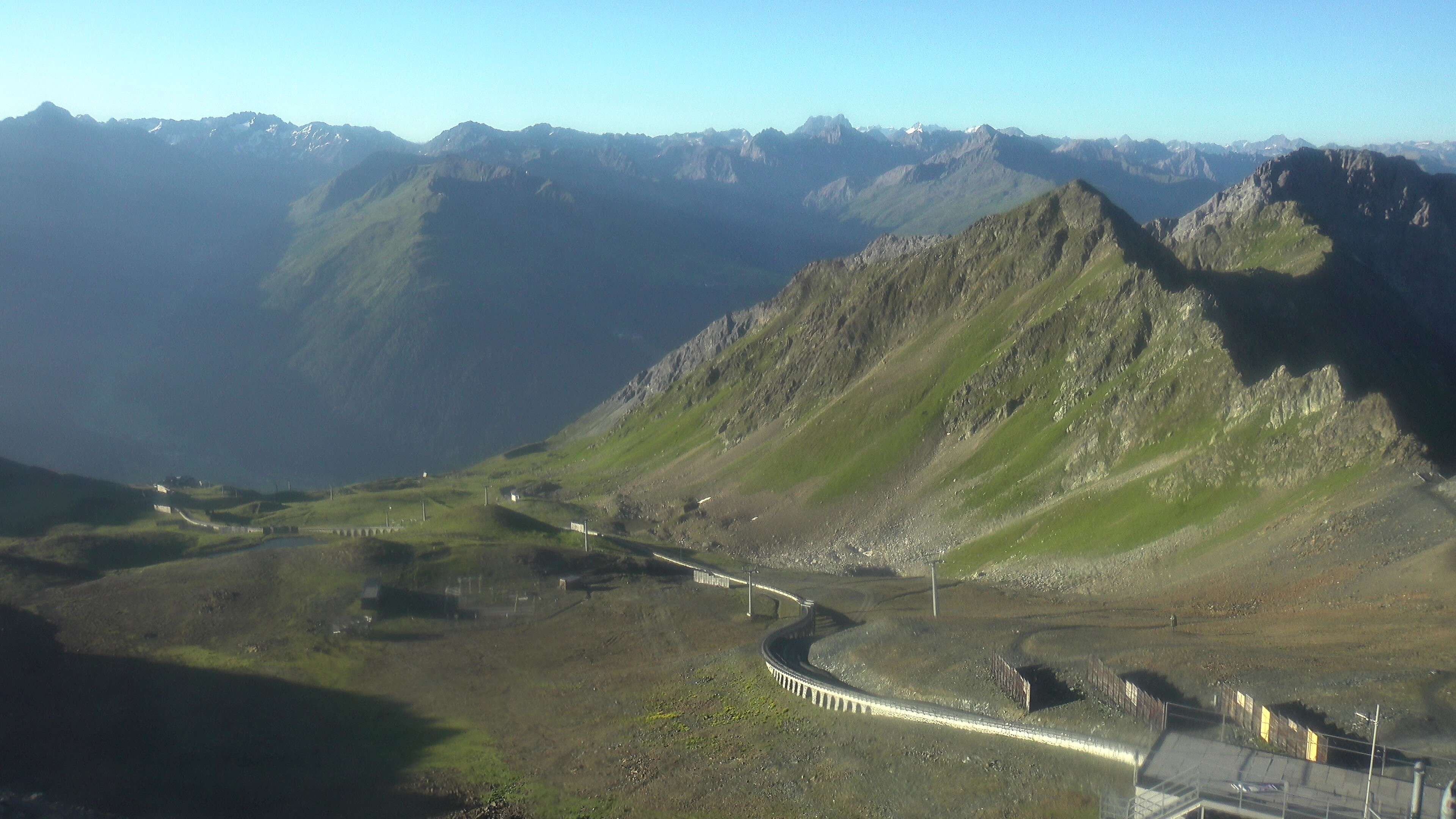 Davos: Dorf - Weissfluhjoch, Blick Dorftäli