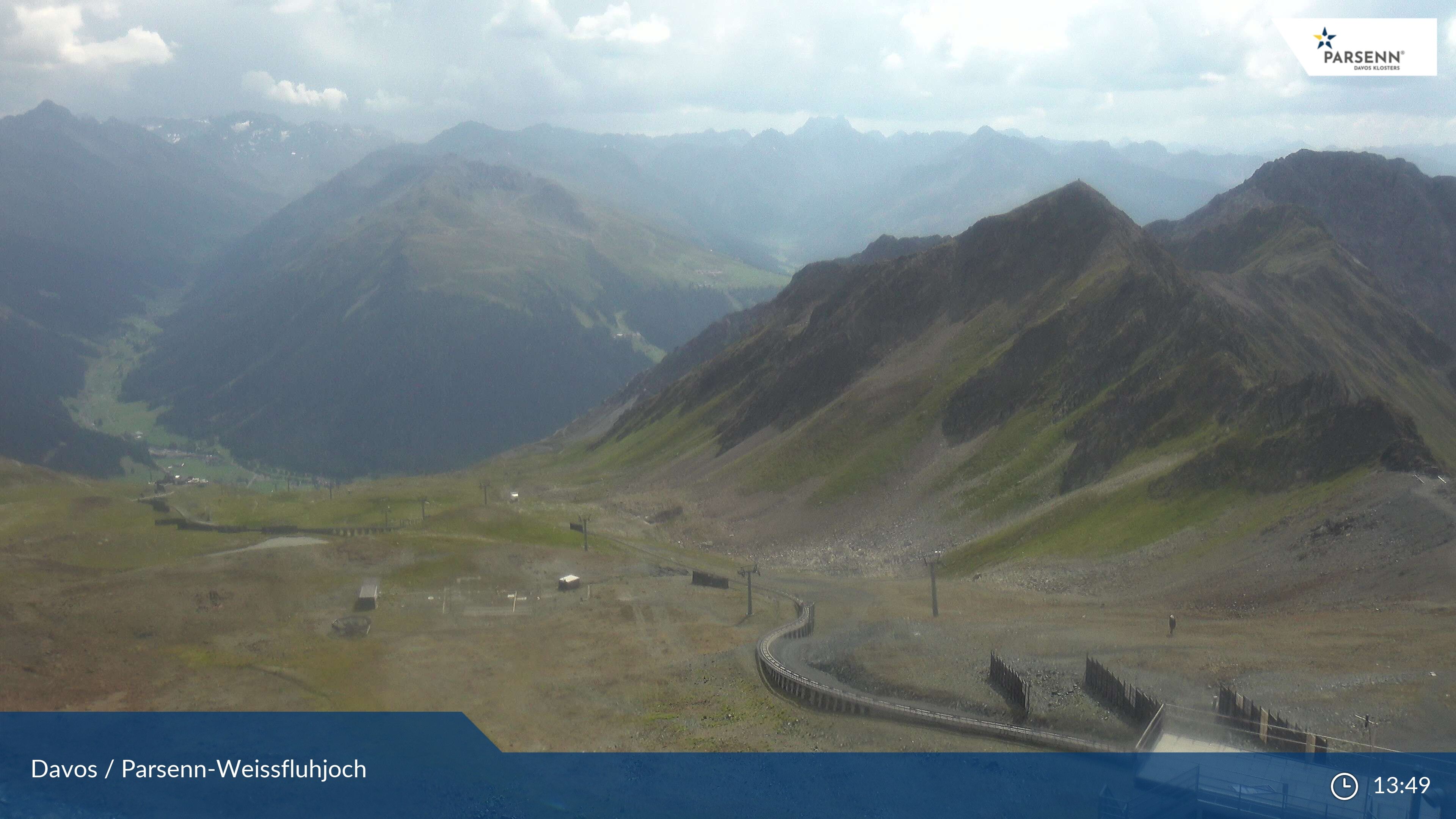 Davos: Dorf - Weissfluhjoch, Blick Dorftäli