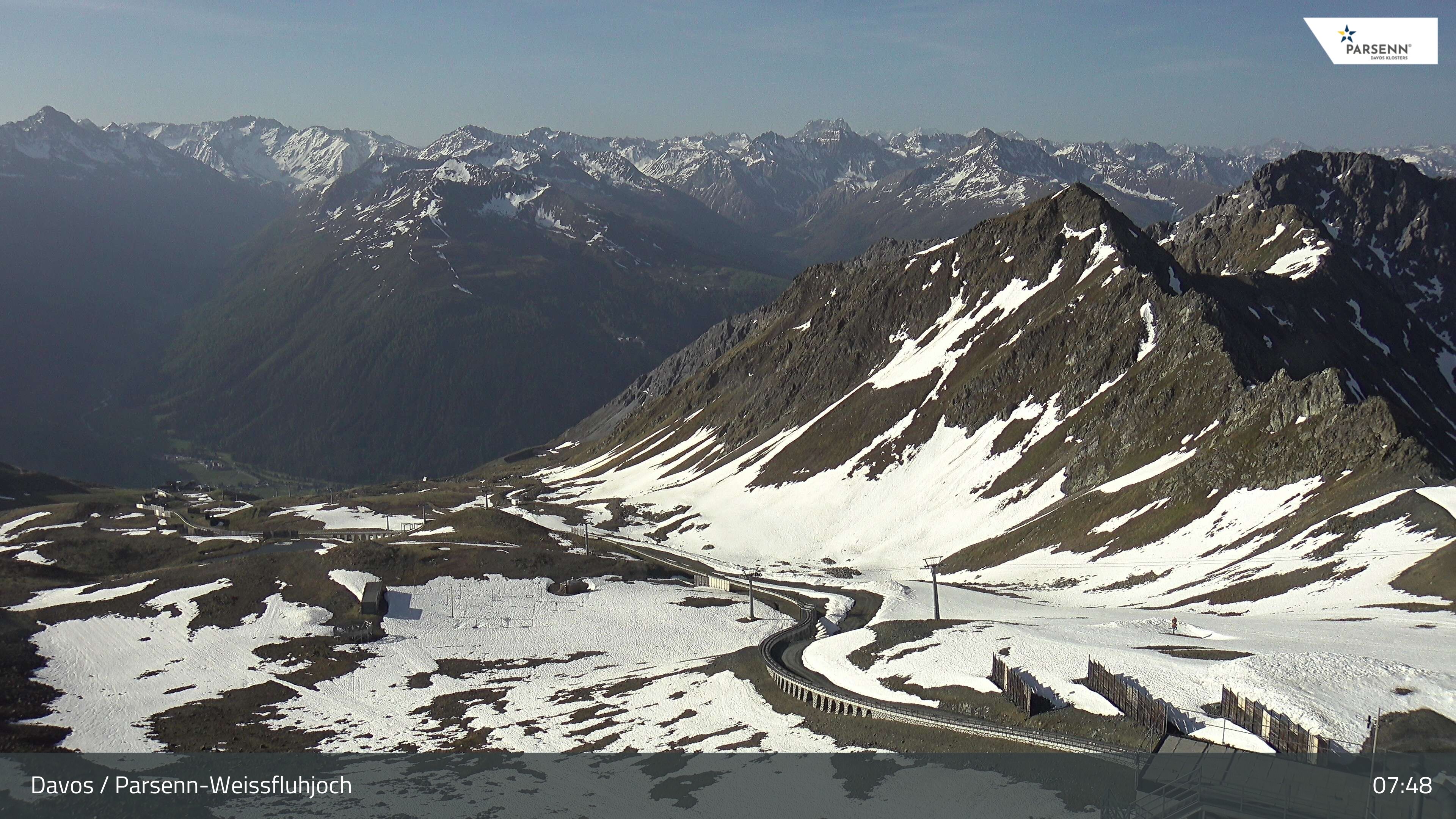 Davos: Dorf - Weissfluhjoch, Blick Dorftäli