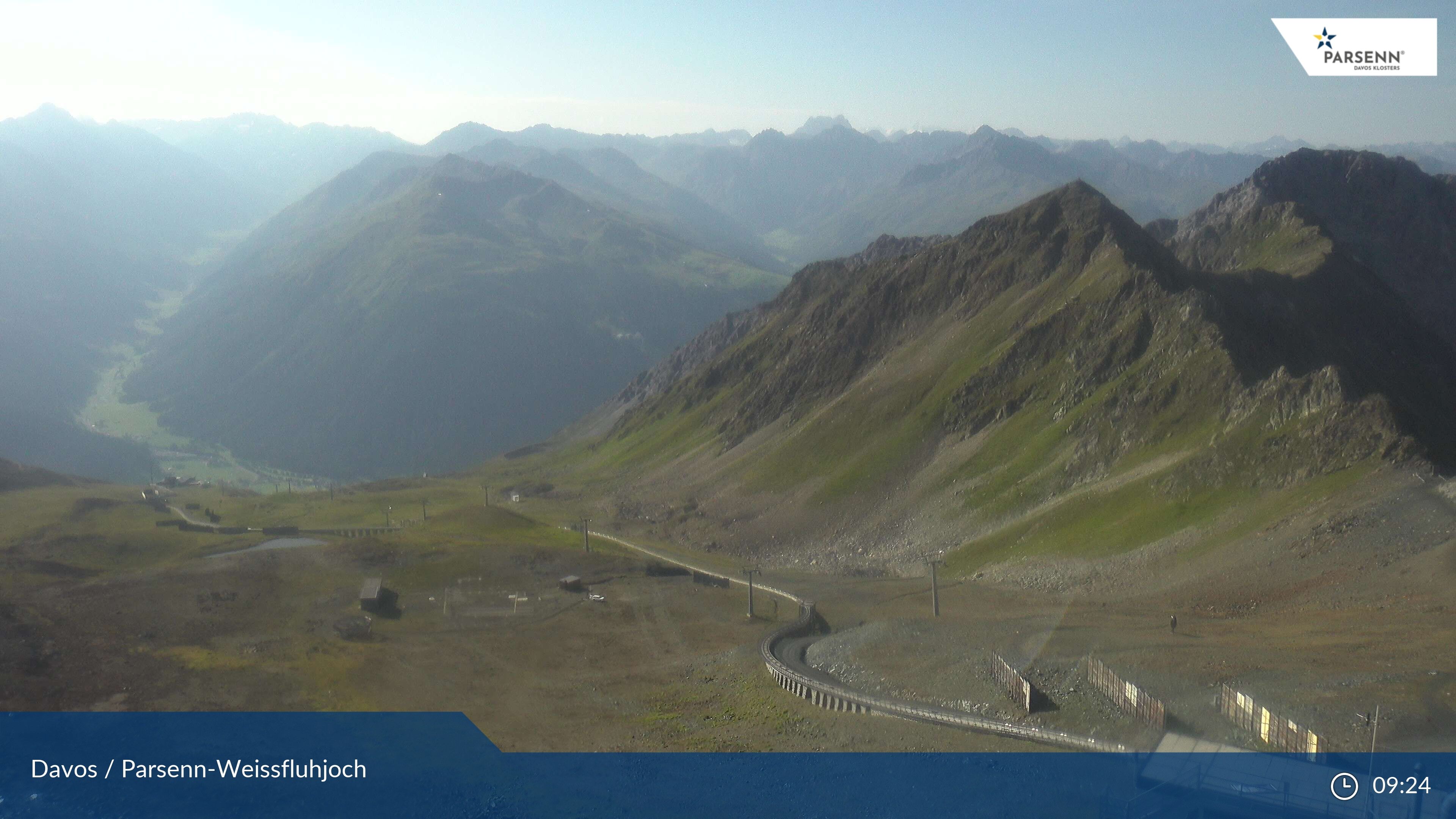 Davos: Dorf - Weissfluhjoch, Blick Dorftäli