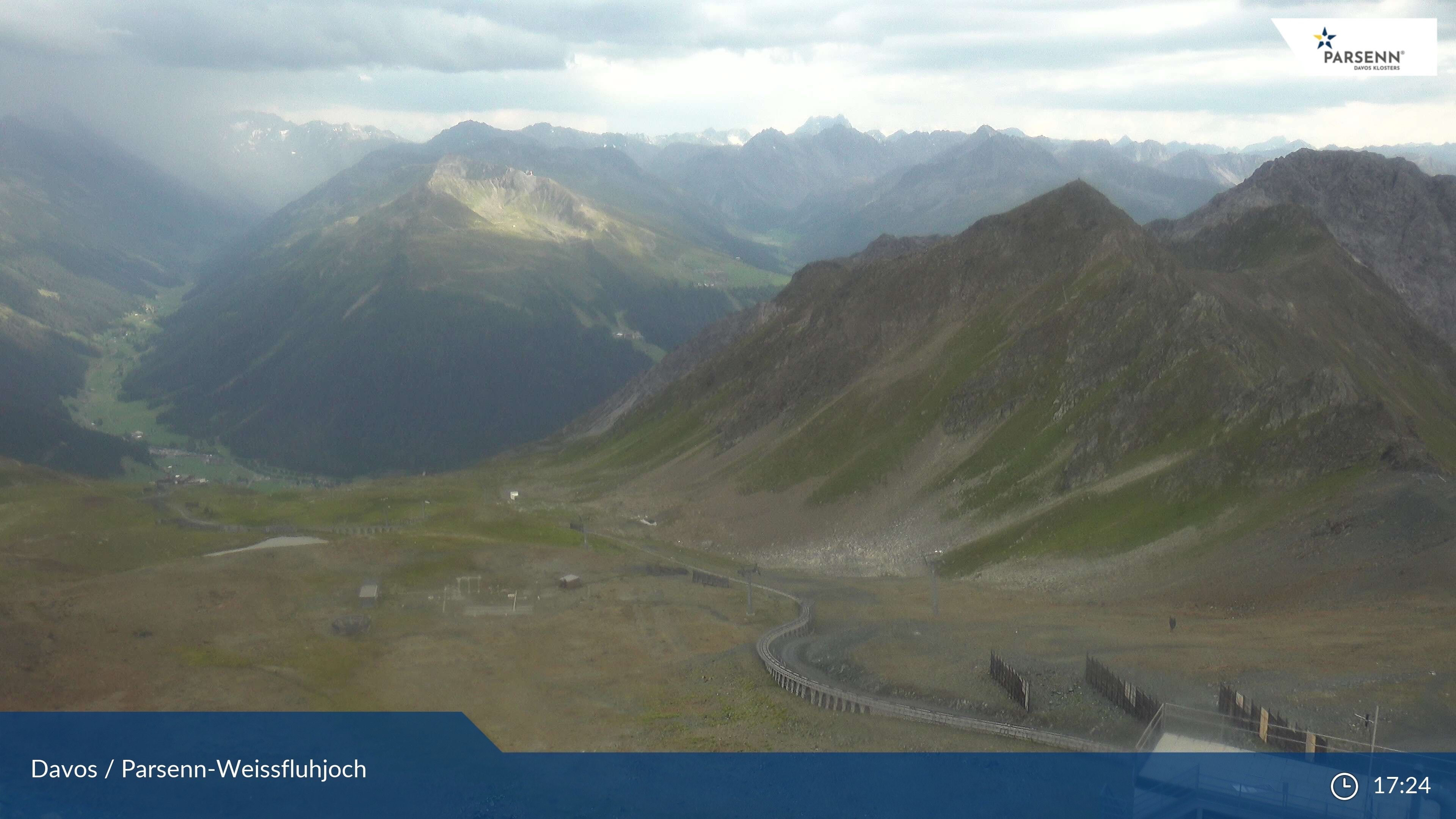 Davos: Dorf - Weissfluhjoch, Blick Dorftäli