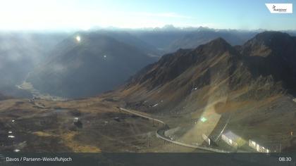 Davos: Dorf - Weissfluhjoch, Blick Dorftäli