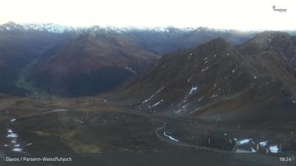 Davos: Dorf - Weissfluhjoch, Blick Dorftäli