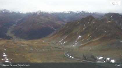 Davos: Dorf - Weissfluhjoch, Blick Dorftäli