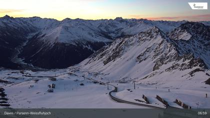 Davos: Dorf - Weissfluhjoch, Blick Dorftäli