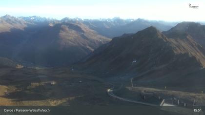 Davos: Dorf - Weissfluhjoch, Blick Dorftäli