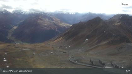 Davos: Dorf - Weissfluhjoch, Blick Dorftäli