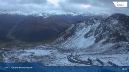 Davos: Dorf - Weissfluhjoch, Blick Dorftäli