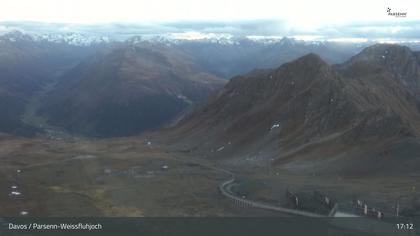 Davos: Dorf - Weissfluhjoch, Blick Dorftäli