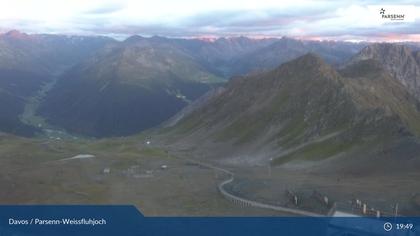 Davos: Dorf - Weissfluhjoch, Blick Dorftäli