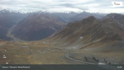 Davos: Dorf - Weissfluhjoch, Blick Dorftäli