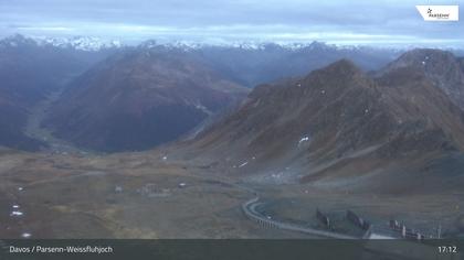 Davos: Dorf - Weissfluhjoch, Blick Dorftäli