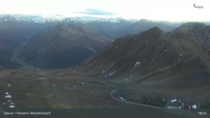 Davos: Dorf - Weissfluhjoch, Blick Dorftäli