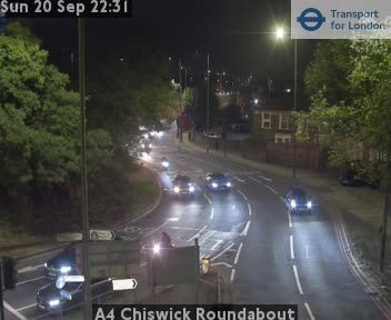 Traffic Cam Acton: A4 Chiswick Roundabout