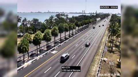 Traffic Cam Miami: I-195 East of Biscayne Boulevard