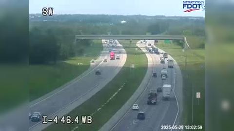 Traffic Cam Polk City: I-4 at WB Rest Area
