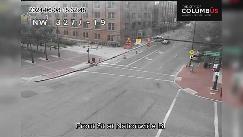 Traffic Cam Arena District: Front St at Nationwide Blvd