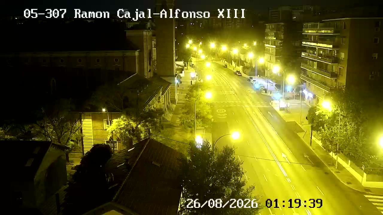 Traffic Cam Ciudad Jardin: RAMON Y CAJAL - ALFONSO XIII