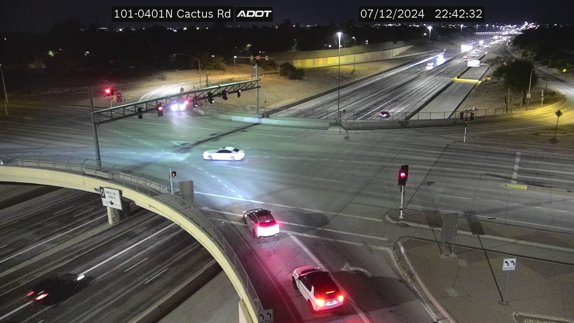 Traffic Cam Scottsdale › North: I-101 NB 40.10 @Cactus Rd