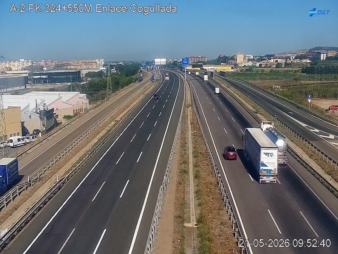 Traffic Cam Zaragoza: Z-40 - A-2 - Autovía del Nordeste