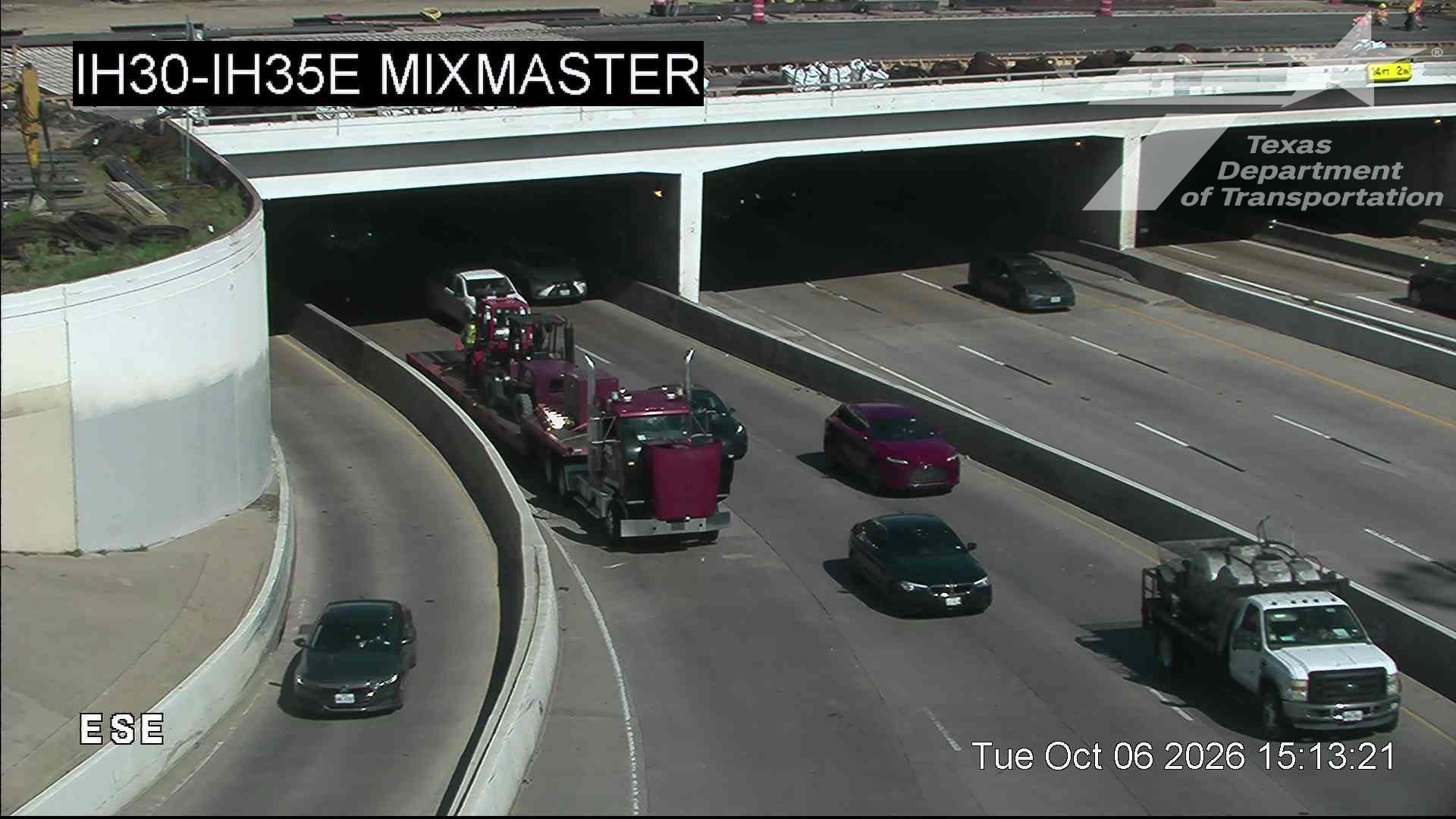 Traffic Cam Downtown PID › East: I-30 @ I-35E Mixmaster