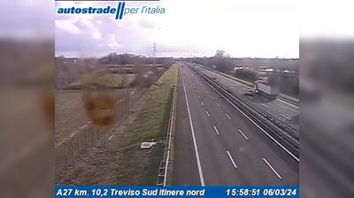 Preview delle webcam di Casale sul Sile: A27 km. 10,2 Treviso Sud itinere nord