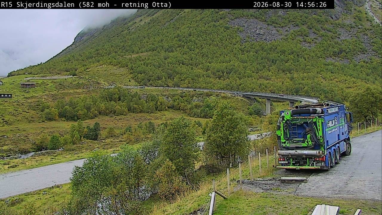 Traffic Cam Videseter: R15 Skjerdingsdalen (aust)