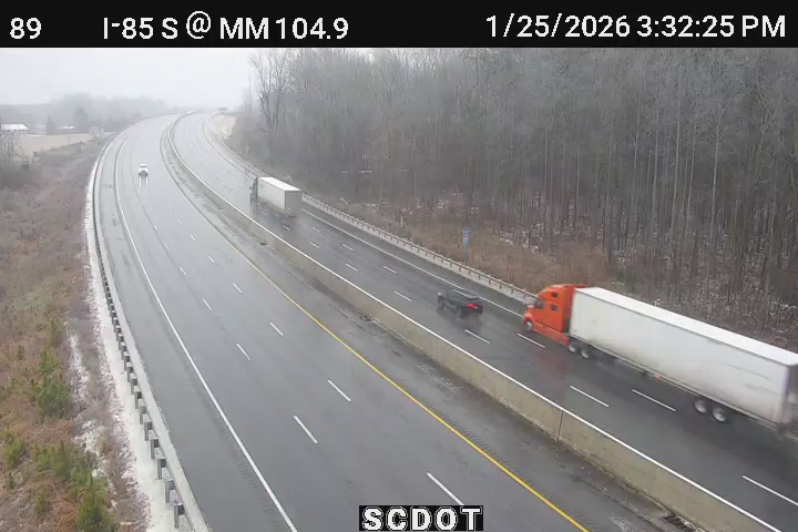 Traffic Cam Grover: I-85 S @ MM 104.9