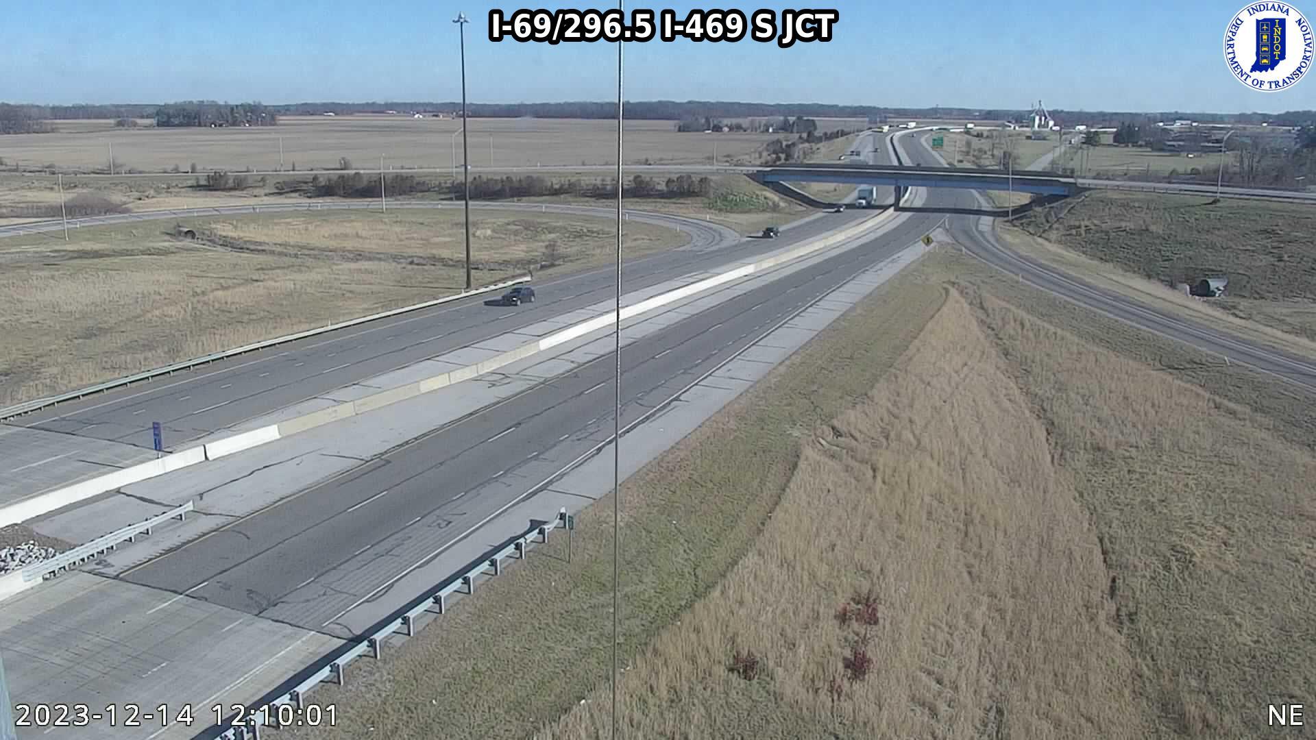 Traffic Cam Zanesville: I-69: I-69/296.5 I-469 S JCT: I-69/296.5 I-469 S JCT
